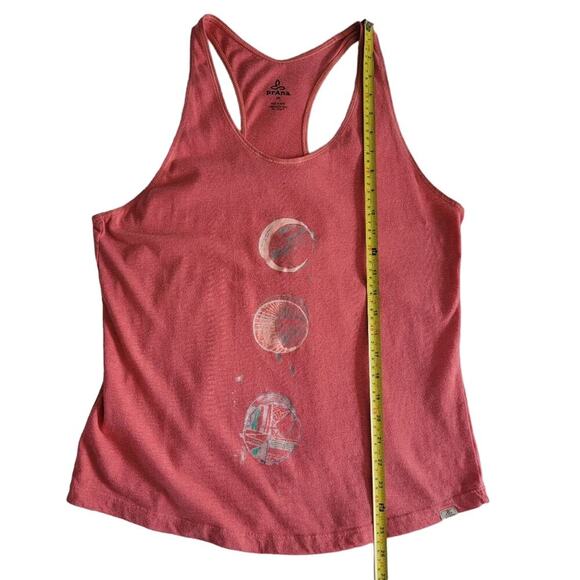 PrAna Graphic Moon Tank Yoga Racer Back Lightweight Jersey Cotton Size M - Picture 9 of 9